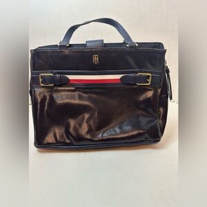Navy Blue Three Compartment Purse